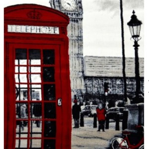 Χαλί Pop Art 5205 Grey-red 225x270