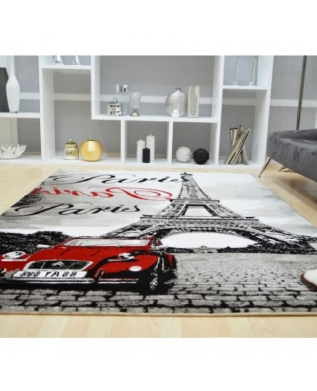 Χαλί Pop Art 5305 Grey-Red 225x270