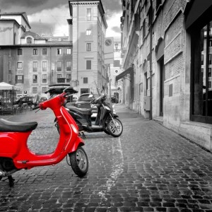 Χαλί Pop Art Vespa 5305 Grey-red 225x270