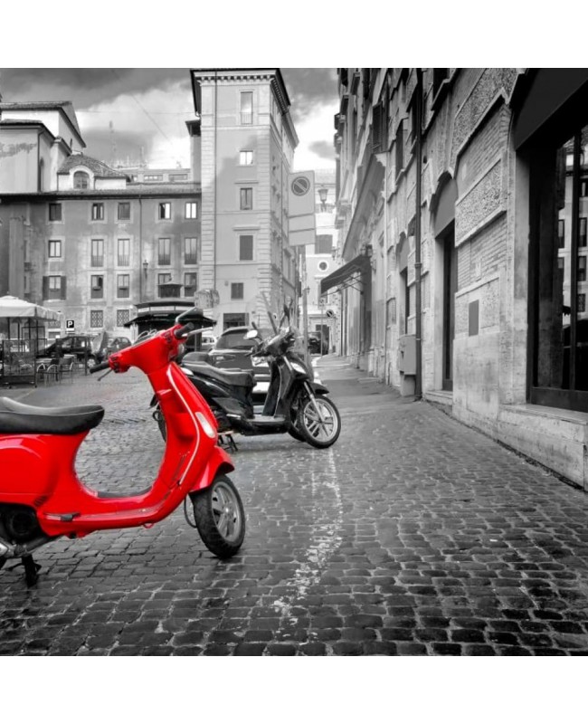 Χαλί Pop Art Vespa 5305 Grey-red 225x270