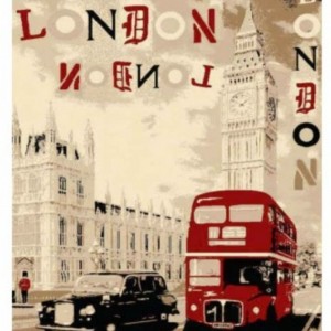 Χαλί Pop Art 5305 Grey-red 225x270