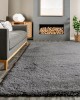 Χαλιά Shaggy Dubai 002A-DGR Dark Grey