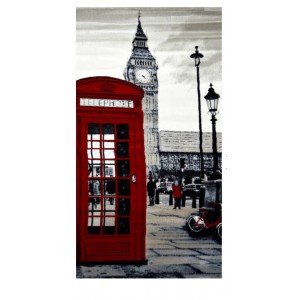 Χαλί london 5205 Grey-red 225x270