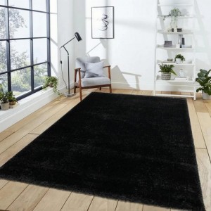 Διάδρομος 080cm Shaggy Jasmine JS 583 Black