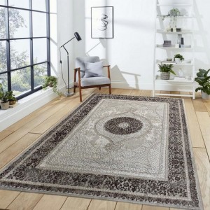 Διάδρομος 080cm Ανάγλυφα Cream Brown Z1076