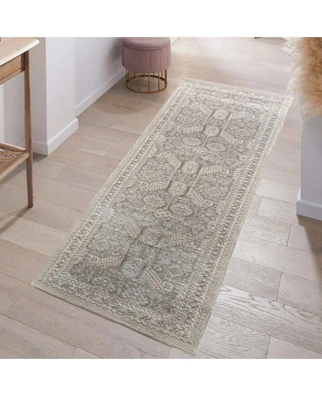 Διάδρομος 080cm Ανάγλυφα Με Βελούδινη Υφή Lazer Cream Beige LZ290
