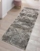 Διάδρομος 080cm Ανάγλυφα Με Βελούδινη Υφή Lazer Cream Brown LZ287