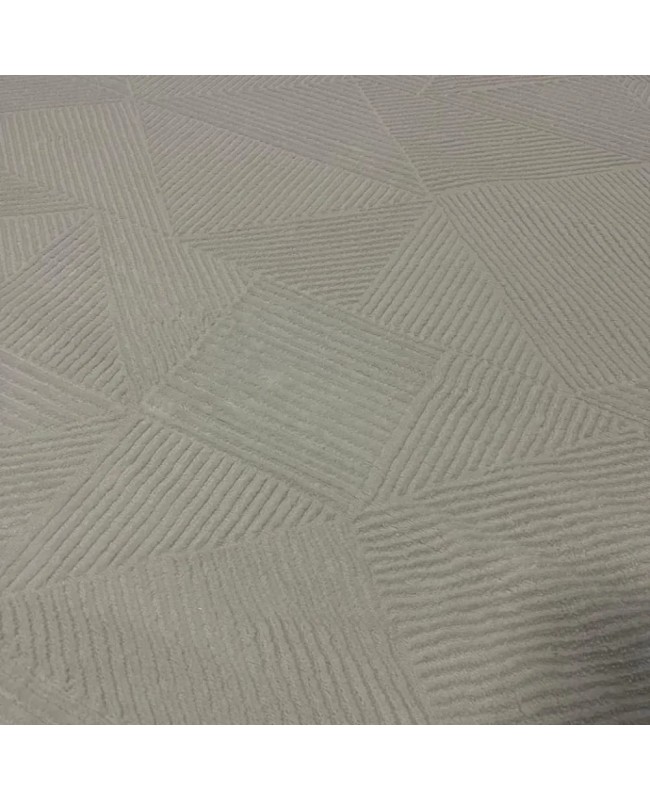 Διάδρομος 080cm Ανάγλυφα Με Βελούδινη Υφή Lazer Cream Cream LZ285