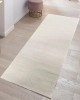 Διάδρομος 080cm Ανάγλυφα Με Βελούδινη Υφή Lazer Cream Cream LZ285