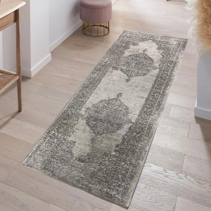 Διάδρομος 080cm Ανάγλυφα Με Βελούδινη Υφή Lazer Cream Vizon LZ294