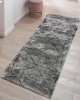 Διάδρομος 080cm Ανάγλυφα Με Βελούδινη Υφή Lazer Grey Antrasit LZ287