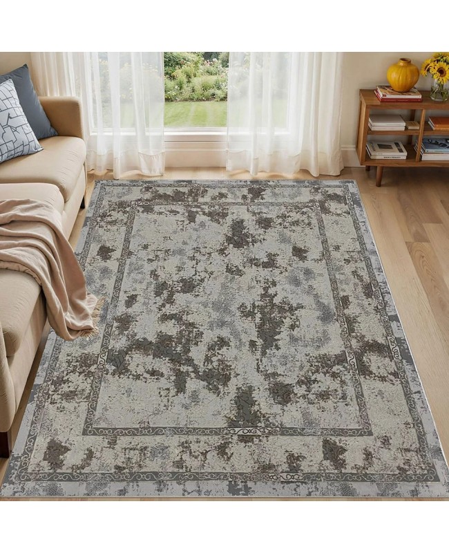 Διάδρομος 080cm Ανάγλυφο Mira 0175A Grey