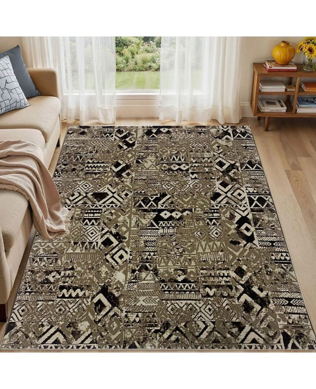 Διάδρομος 080cm Ανάγλυφο Mira 0178A Brown