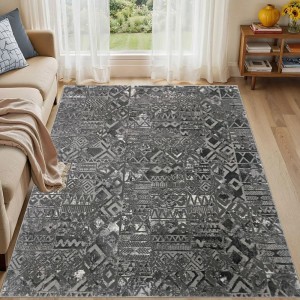 Διάδρομος 080cm Ανάγλυφο Mira 0178A Grey