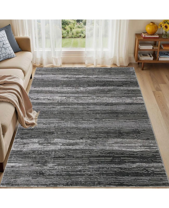 Διάδρομος 080cm Ανάγλυφο Mira 0179A Grey