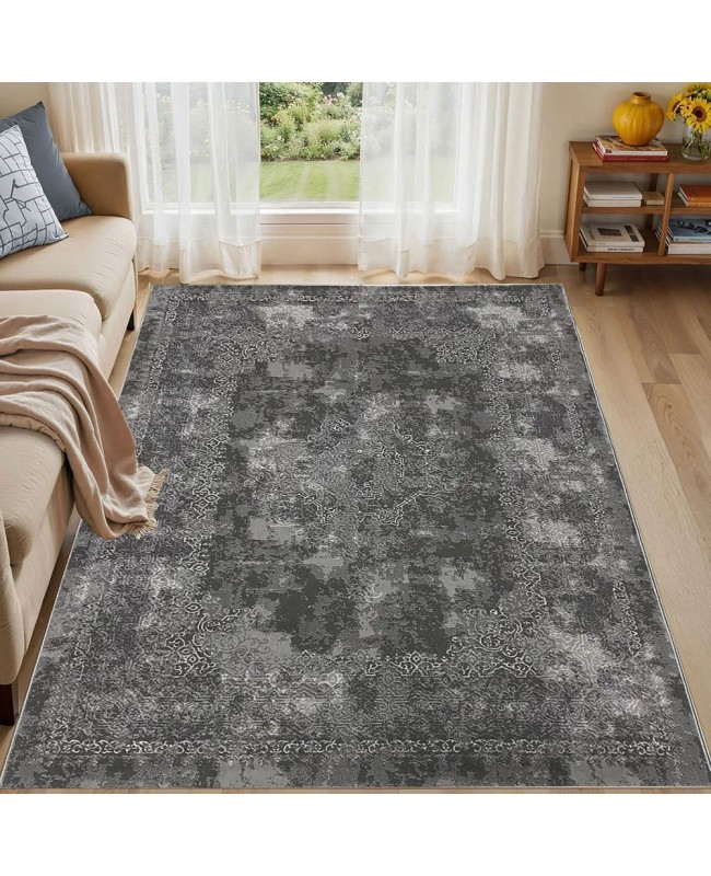 Διάδρομος 080cm Ανάγλυφο Mira 0180A Grey