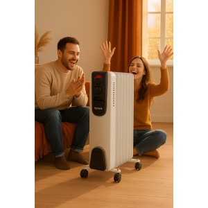 Ηλεκτρικό Καλοριφέρ Λαδιού Home It 1500W – 7 Φέτες, 3 Επίπεδα Ισχύος