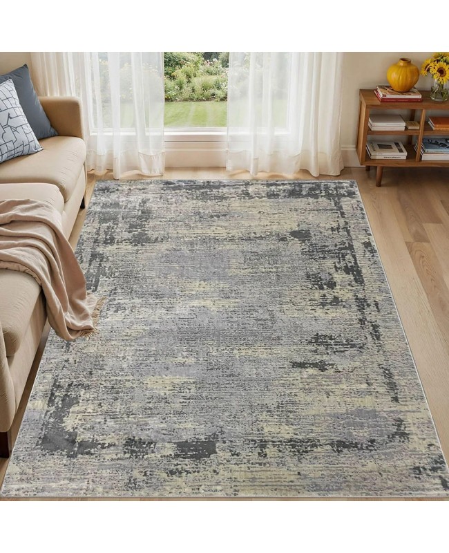 Χαλιά Ανάγλυφα Mira 0176A Grey