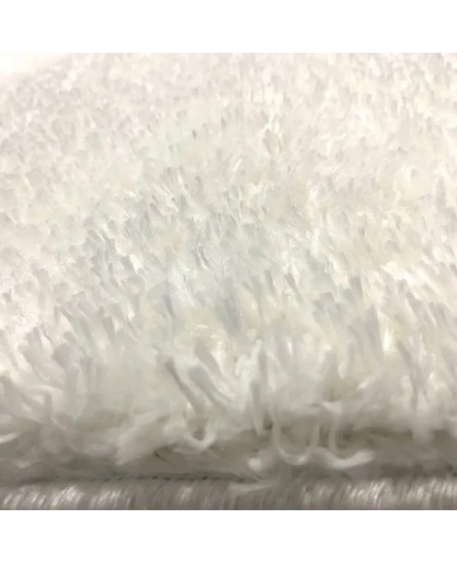 Σέτ κρεβατοκάμαρας 3τμχ Χαλιά Shaggy Soft white