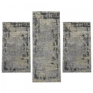 Σετ Κρεβατοκάμαρας 3τμχ Ανάγλυφα Mira 0176A Grey