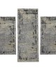 Σετ Κρεβατοκάμαρας 3τμχ Ανάγλυφα Mira 0176A Grey