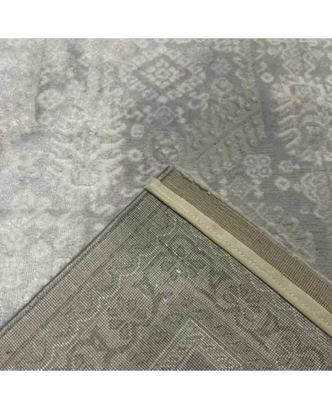 Χαλιά Ανάγλυφα Με Βελούδινη Υφή Lazer L.Grey LZ290 Στρογγυλά