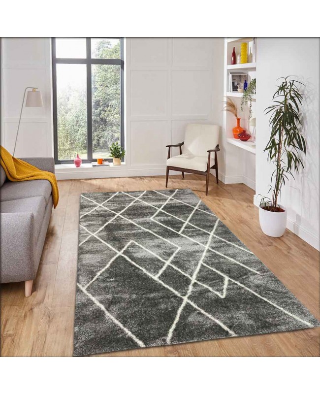 Χαλιά Shaggy soft JS 5349 grey